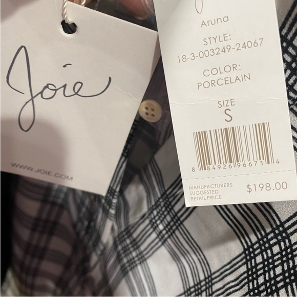 Joie Aruna Checkered
Sleeveless Gingham Blouse Size Small - Picture 8 of 8